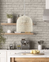 Asher Bell Shaped Rope Pendant White by   
