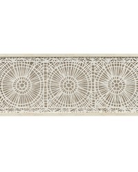 Henna Framed Medallion Rice Paper Shadow Box Wall Decor OffWhite by   