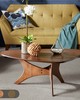 Olliix Blaze Triangle Wood Coffee table Brown