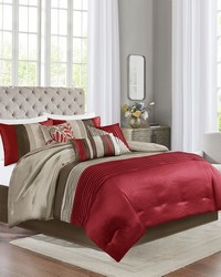 Amherst 7 Piece Comforter Set Red Queen by   