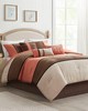 Olliix Palisades 7 Piece Faux Suede Comforter Set Coral