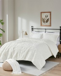 Norfolk Ultra Plush Comforter Mini Set Ivory Full Queen by   