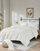 Olliix Norfolk Ultra Plush Comforter Mini Set Ivory