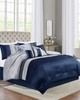 Olliix Amherst 7 Piece Comforter Set Navy