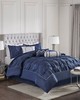 Olliix Laurel 7 Piece Tufted Comforter Set Navy