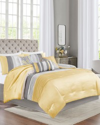 Amherst 7 Piece Comforter Set Yellow Queen by   