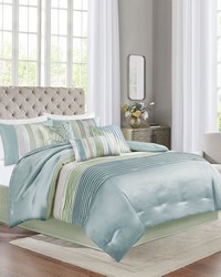 Amherst 7 Piece Comforter Set Green Full by   