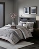 Olliix Rhapsody 7 Piece Jacquard Comforter Set Grey/Taupe