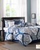 Olliix Vienna 7 Piece Cotton Printed Comforter Set Indigo