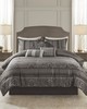 Olliix Bellagio 7 Piece Jacquard Comforter Set Grey