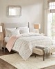 Olliix Gia Back Print Long Fur Comforter Mini Set Blush