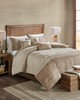 Olliix Boone 7 Piece Faux Suede Comforter Set Tan