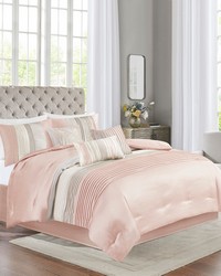 Amherst 7 Piece Comforter Set Blush Taupe Queen by   