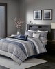 Olliix Rhapsody 7 Piece Jacquard Comforter Set Navy