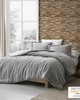 Olliix Amara Faux Fur Comforter Set Grey