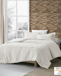 Amara Faux Fur Comforter Set Ivory King by   