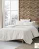 Olliix Amara Faux Fur Comforter Set Ivory