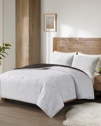 Sawyer Faux Fur to Mink Down Alternative Comforter Set Ivory King by   