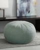 Olliix Kelsey Round Pouf Ottoman Seafoam