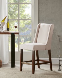 Brody Wing Counter Stool Cream by   