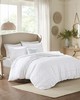 Olliix Celeste 4 Piece Microfiber 2-in-1 Duvet Set White