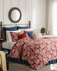 Lucy 9 Piece Cotton Twill Reversible Duvet Set Red Queen by   