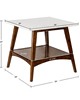 Olliix Parker End Table Off-White/Pecan