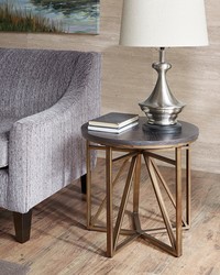 Madison End Table Antique Bronze by  Kasmir 