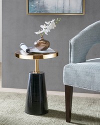 Sophia Accent Table Black Gold by  Kasmir 