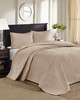 Olliix Quebec Reversible Bedspread Set Khaki