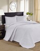 Olliix Quebec Reversible Bedspread Set White