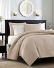 Olliix Quebec Reversible Quilt Set Khaki