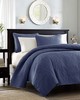 Olliix Quebec Reversible Quilt Set Navy