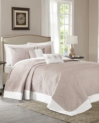 Ashbury 5 Piece Reversible Bedspread Set Khaki King by   