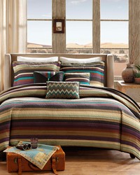 Yosemite Reversible Quilt Set with Throw Pillows Multi King by   