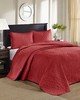 Olliix Quebec Reversible Bedspread Set Red