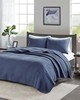 Olliix Keaton 3 Piece Quilt Set Navy