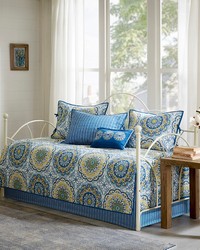 Tangiers 6 Piece Reversible Daybed Cover Set Blue by   