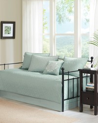 Quebec 6 Piece Reversible Daybed Cover Set Seafoam by   