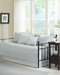 Quebec 6 Piece Reversible Daybed Cover Set Grey by   