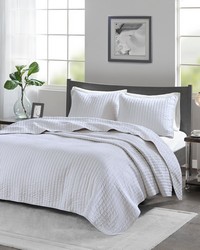 Keaton 3 Piece Quilt Set White King by   