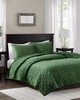 Olliix Harper 3 Piece Velvet Quilt Set Green