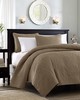 Olliix Quebec Reversible Quilt Set Mocha