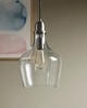 Olliix Auburn Bell Shaped Glass Pendant Bronze/Clear