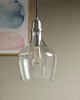 Olliix Auburn Bell Shaped Glass Pendant Silver/Clear