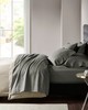 Olliix 800 Thread Count Cotton Blend Sateen Sheet Set Charcoal