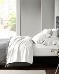 800 Thread Count Cotton Blend Sateen Sheet Set White King by   