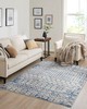 Olliix Hannah Moroccan Global Woven Area Rug Blue/Cream