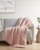 Olliix Chunky Double Knit Handmade Throw Blush