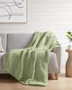 Olliix Chunky Double Knit Handmade Throw Sage Green